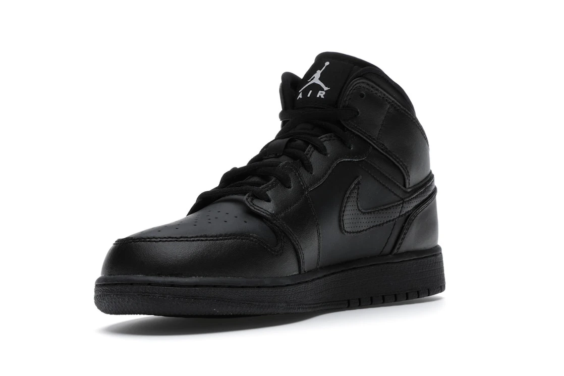 Vue 14 de Jordan 1 Retro Mid Black (2016) (GS)
