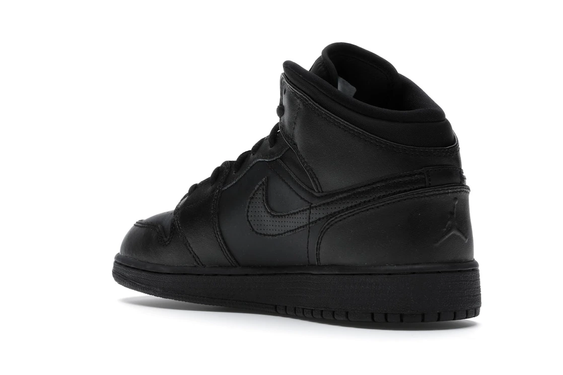 Vue 24 de Jordan 1 Retro Mid Black (2016) (GS)