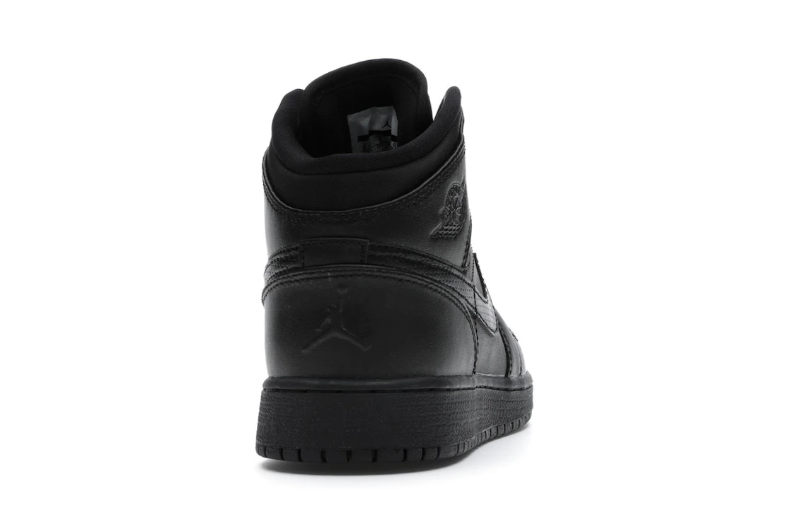 Vue 29 de Jordan 1 Retro Mid Black (2016) (GS)