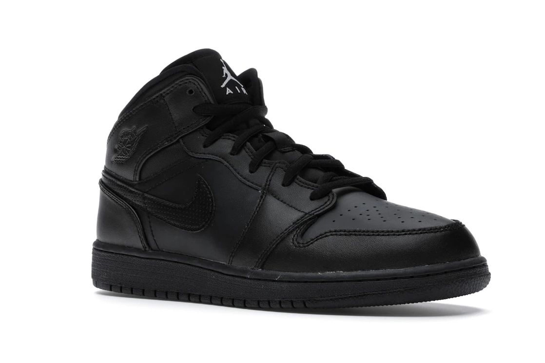 Vue 5 de Jordan 1 Retro Mid Black (2016) (GS)