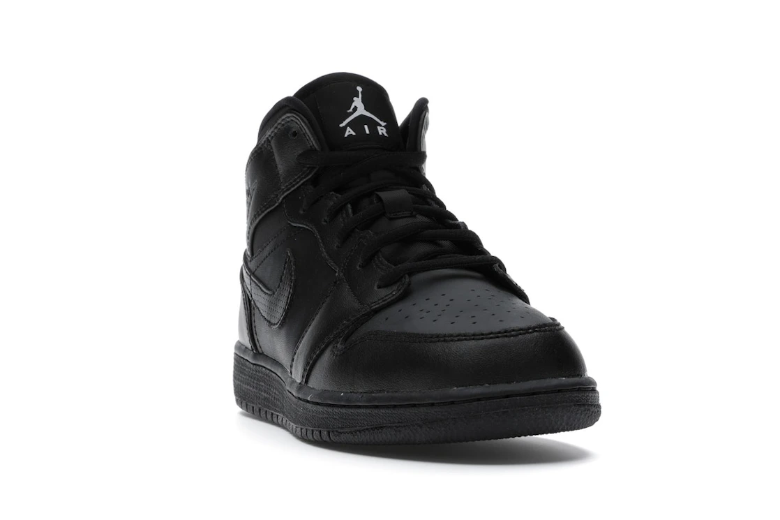 Vue 8 de Jordan 1 Retro Mid Black (2016) (GS)