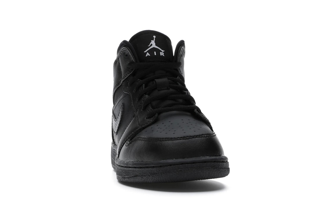 Vue 9 de Jordan 1 Retro Mid Black (2016) (GS)
