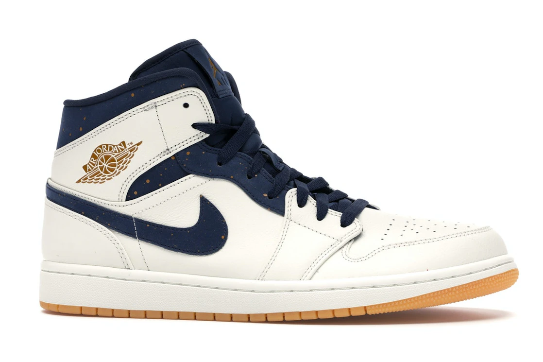 Vue 2 de Jordan 1 Retro Mid Jeter