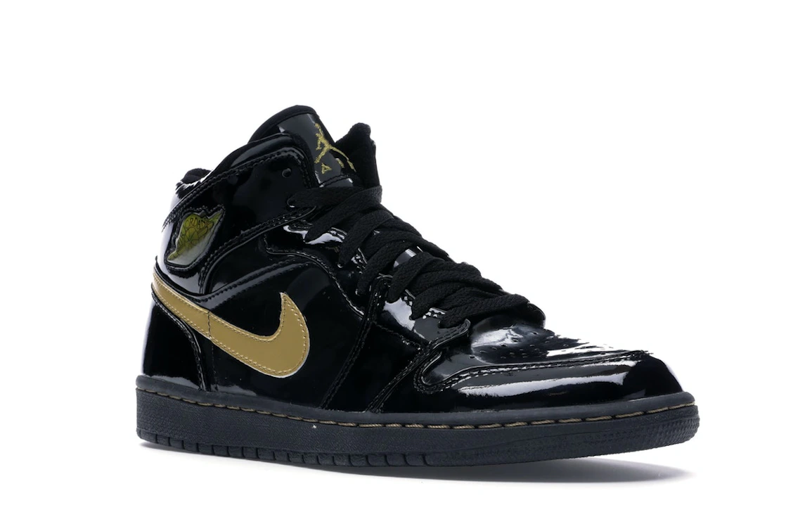 Vue 5 de Jordan 1 Retro Black Metallic Gold (2003)