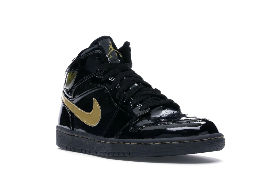 Vue 6 de Jordan 1 Retro Black Metallic Gold (2003)
