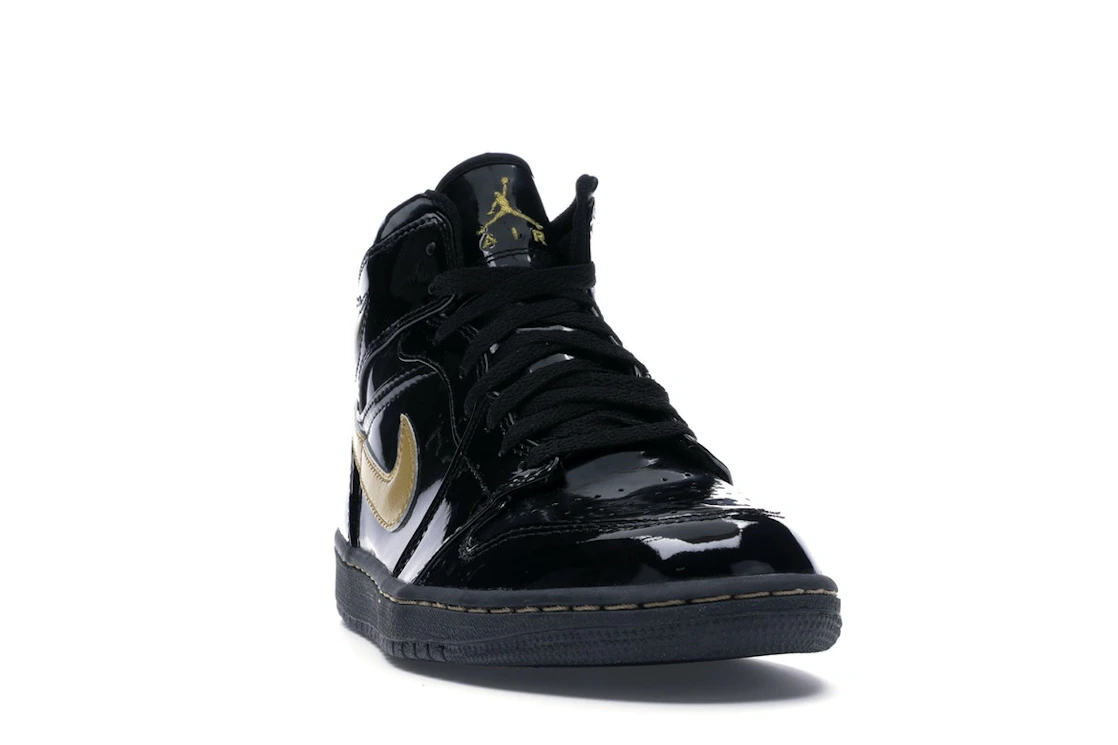 Vue 8 de Jordan 1 Retro Black Metallic Gold (2003)