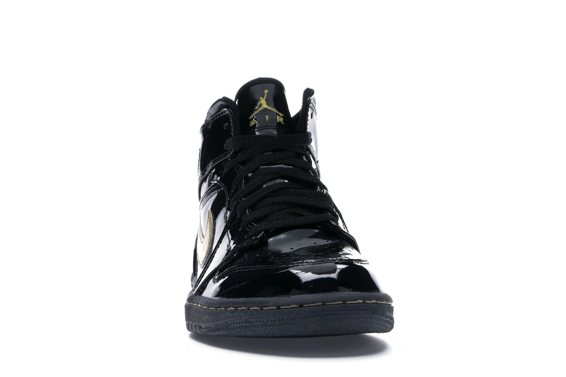 Vue 9 de Jordan 1 Retro Black Metallic Gold (2003)