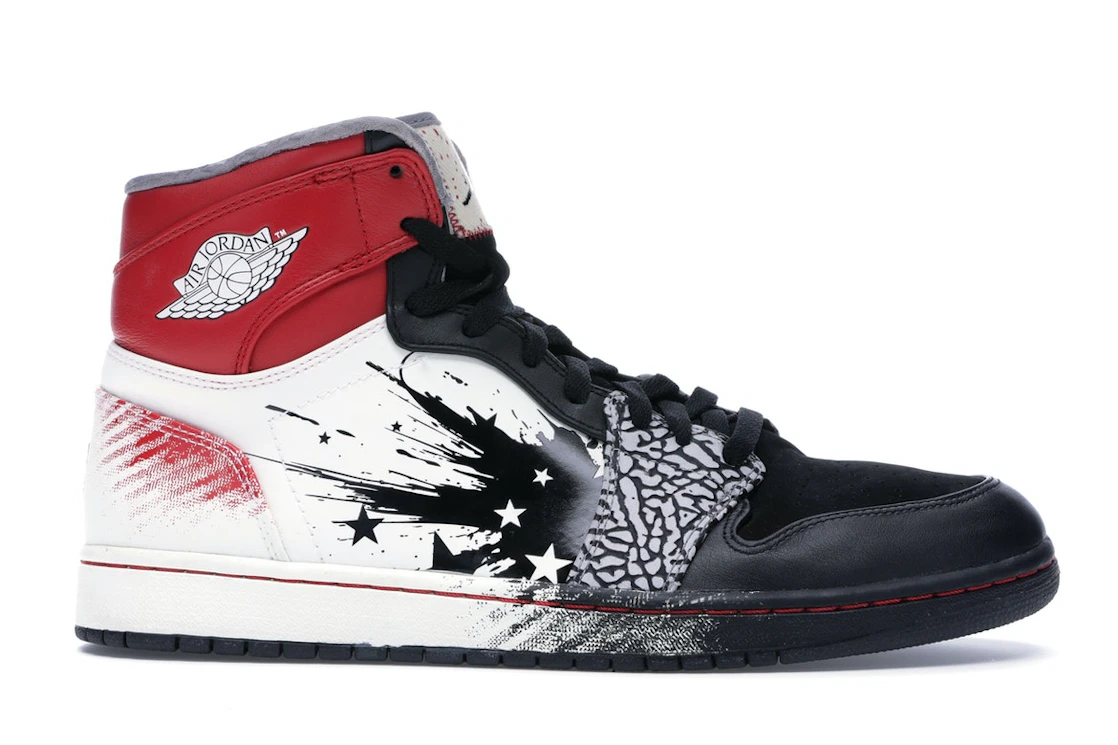 Vue 2 de Jordan 1 Retro Dave White Wings for the Future