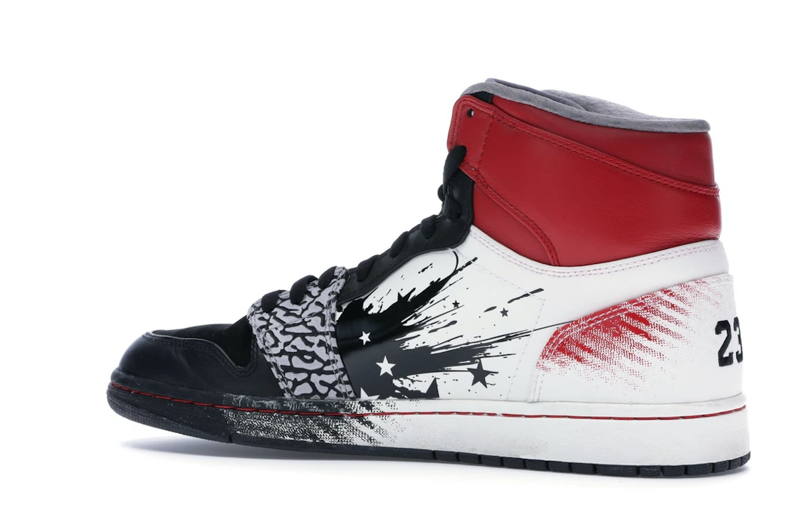Vue 22 de Jordan 1 Retro Dave White Wings for the Future
