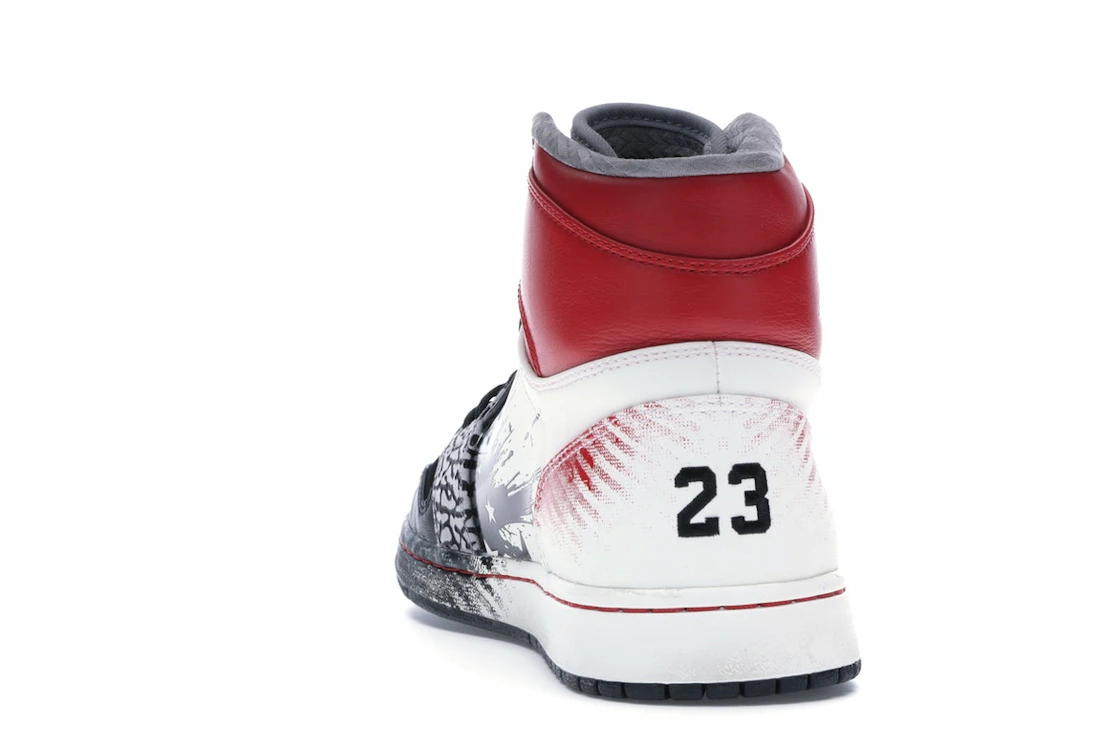 Vue 27 de Jordan 1 Retro Dave White Wings for the Future