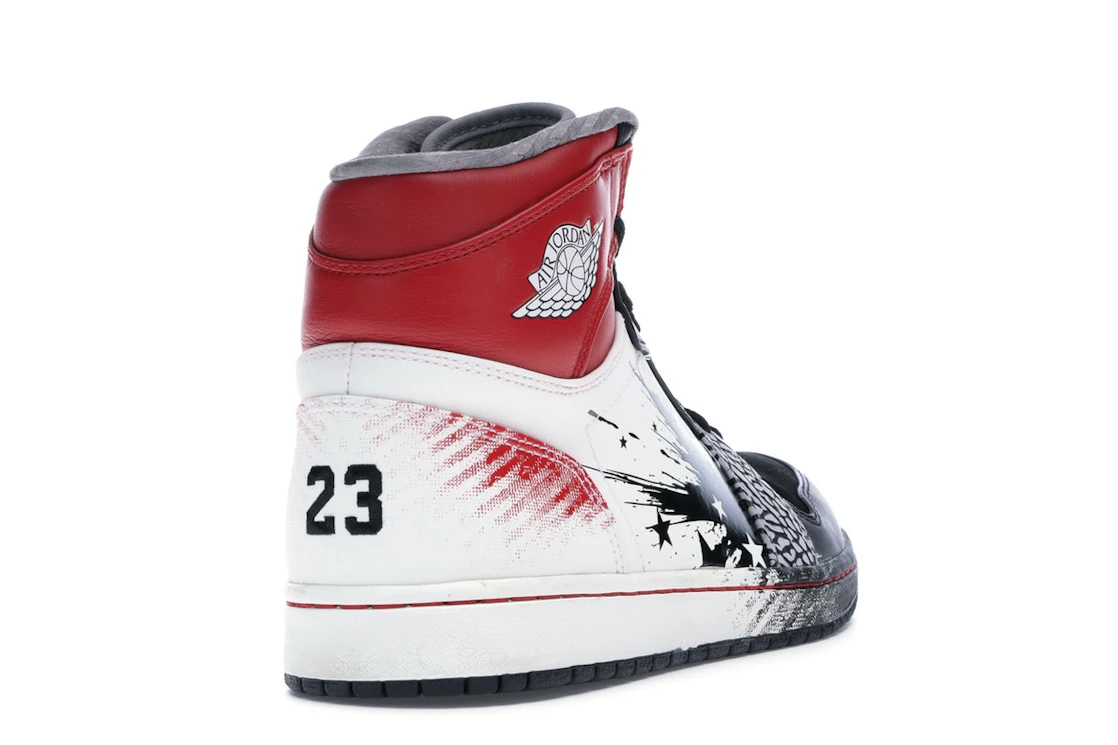 Vue 31 de Jordan 1 Retro Dave White Wings for the Future