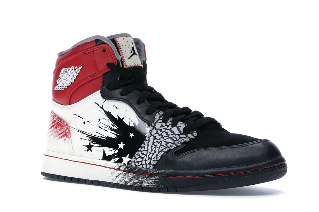 Vue 5 de Jordan 1 Retro Dave White Wings for the Future