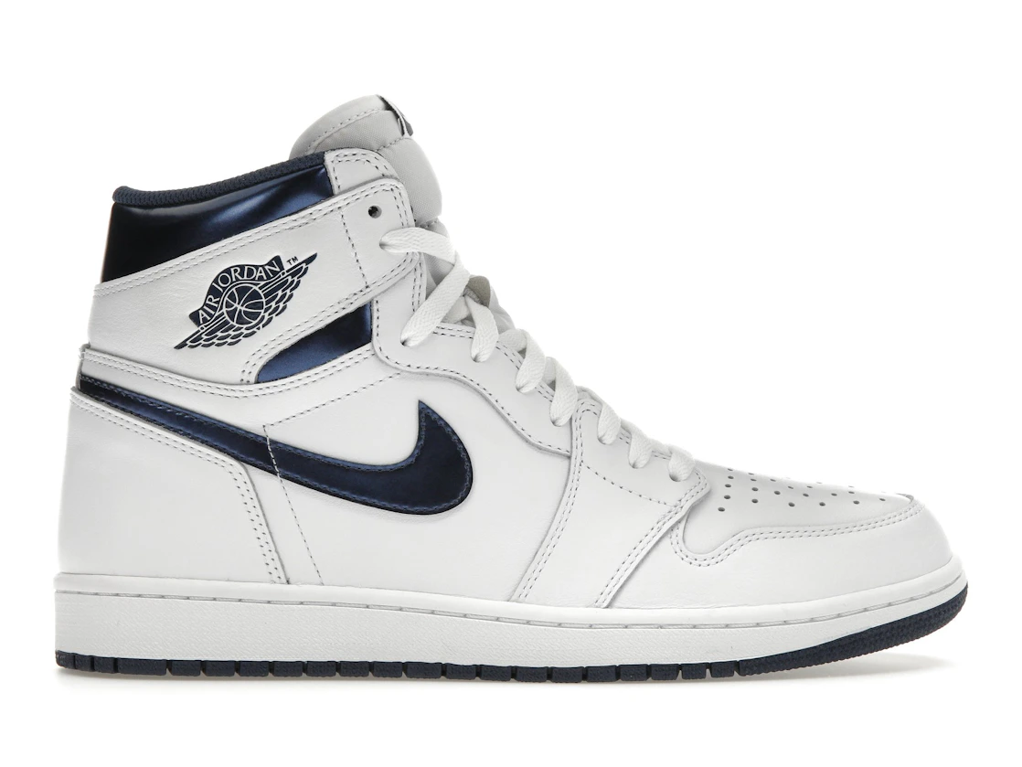 Vue 1 de Jordan 1 Retro Metallic Navy (2016)