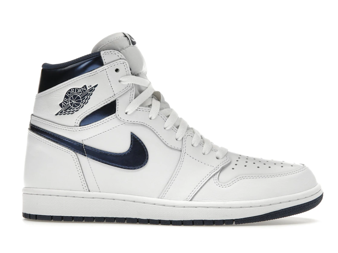 Vue 2 de Jordan 1 Retro Metallic Navy (2016)