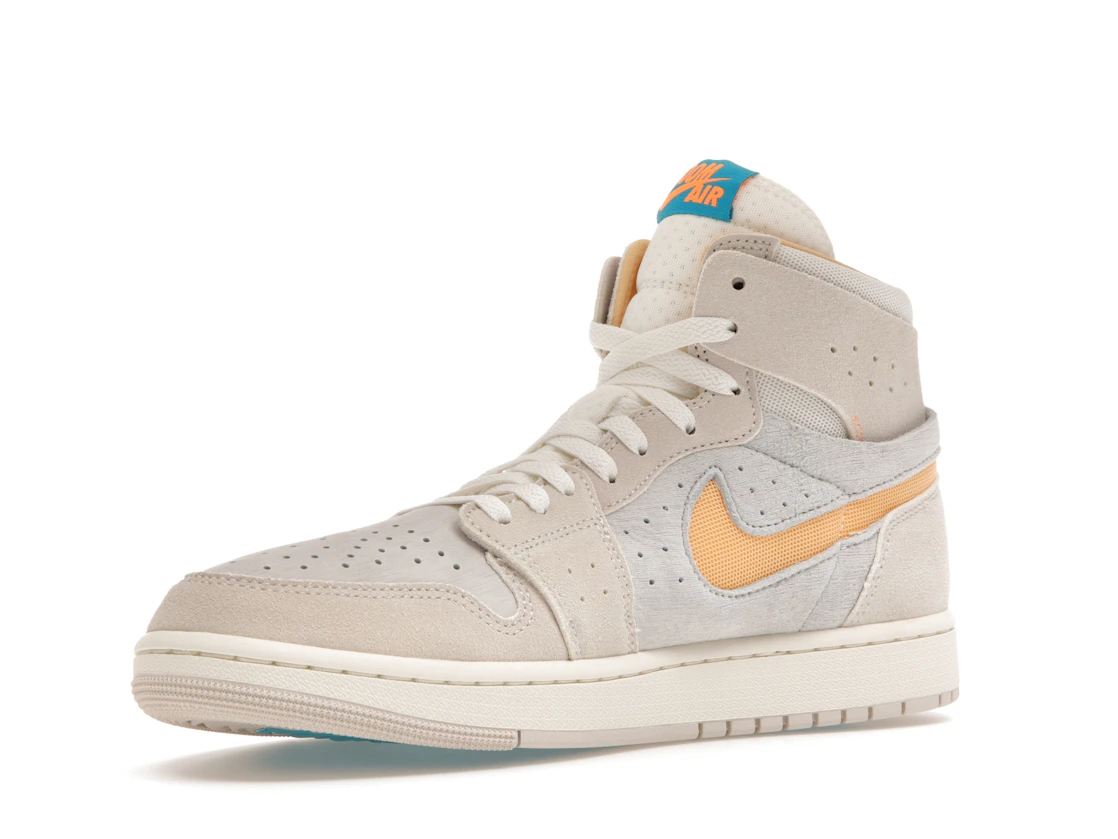 Vue 15 de Jordan 1 Zoom CMFT 2 Orewood Brown Bright Citrus Sail