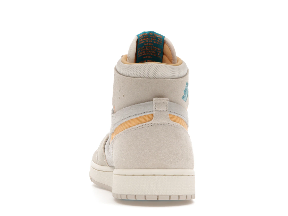 Vue 27 de Jordan 1 Zoom CMFT 2 Orewood Brown Bright Citrus Sail
