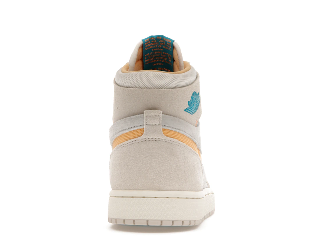 Vue 28 de Jordan 1 Zoom CMFT 2 Orewood Brown Bright Citrus Sail
