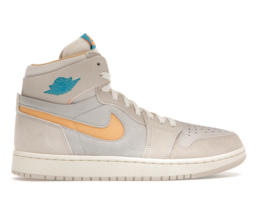 Vue 36 de Jordan 1 Zoom CMFT 2 Orewood Brown Bright Citrus Sail