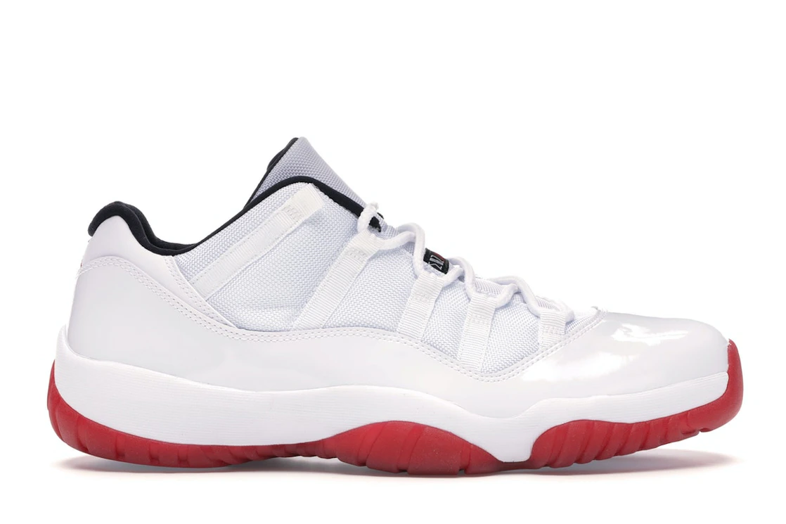 Vue 1 de Jordan 11 Retro Low White Red (2012)