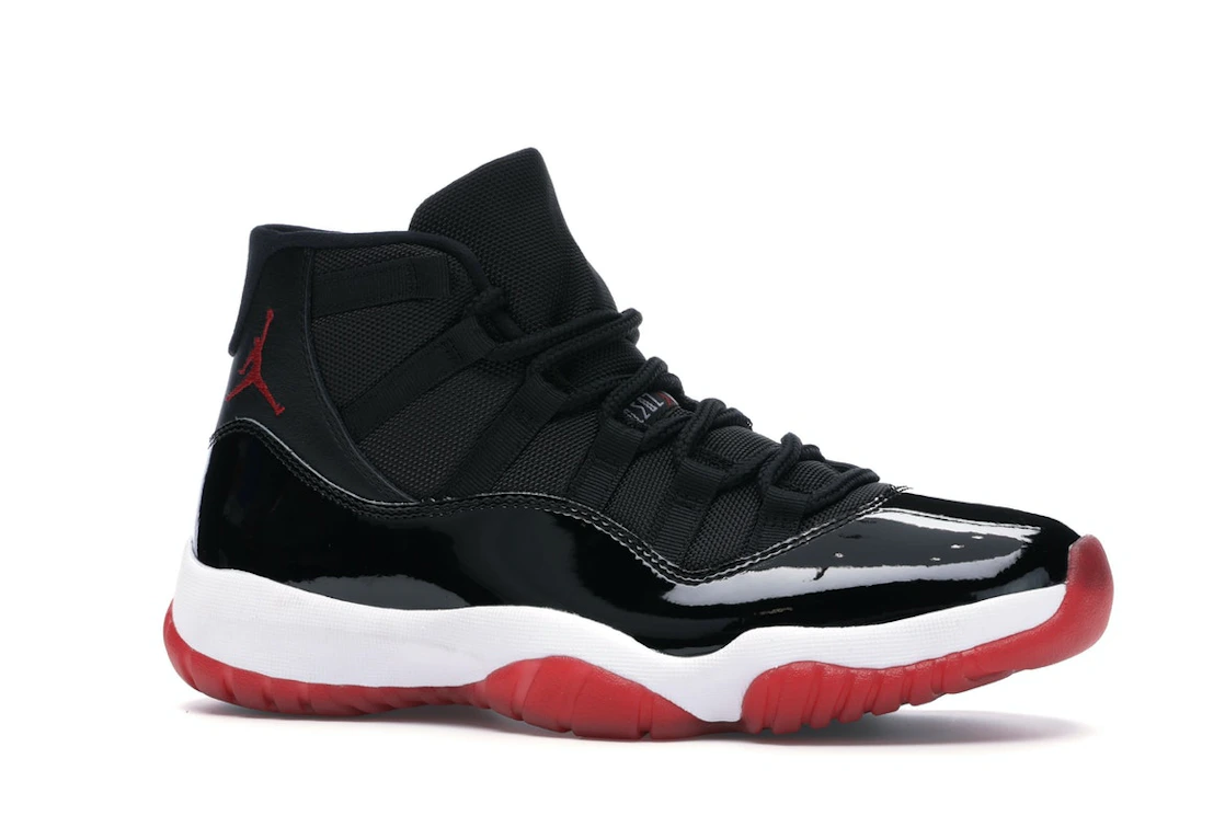 Vue 3 de Jordan 11 Retro Playoffs Bred (2019)