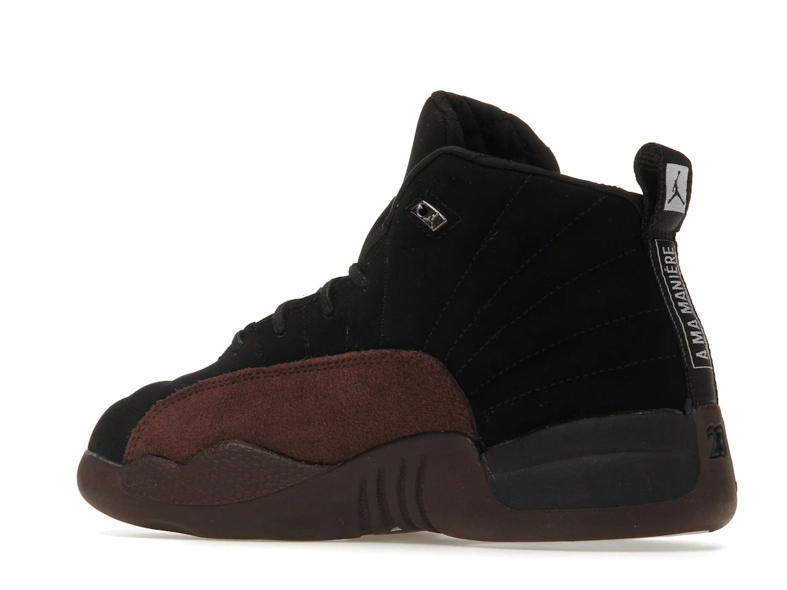 Vue 22 de Jordan 12 Retro SP A Ma Maniére Black (PS)