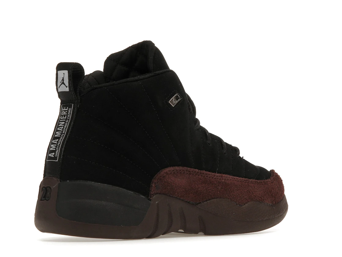 Vue 33 de Jordan 12 Retro SP A Ma Maniére Black (PS)