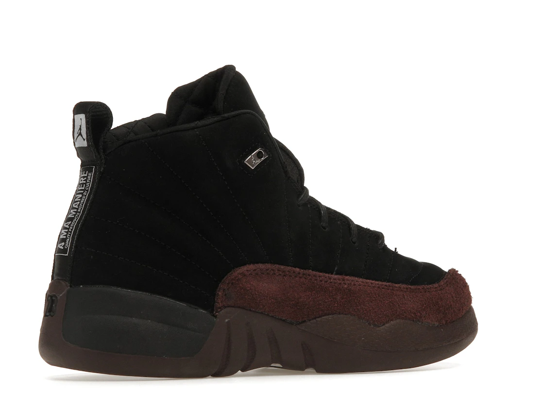 Vue 34 de Jordan 12 Retro SP A Ma Maniére Black (PS)