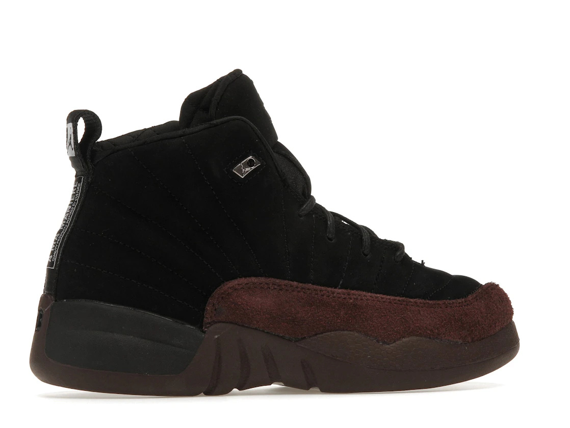 Vue 35 de Jordan 12 Retro SP A Ma Maniére Black (PS)