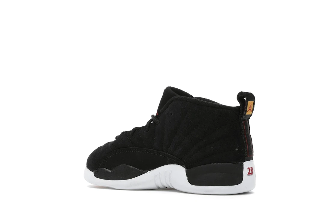 Vue 22 de Jordan 12 Retro Reverse Taxi Black (TD)