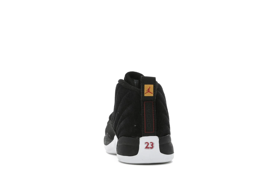 Vue 27 de Jordan 12 Retro Reverse Taxi Black (TD)