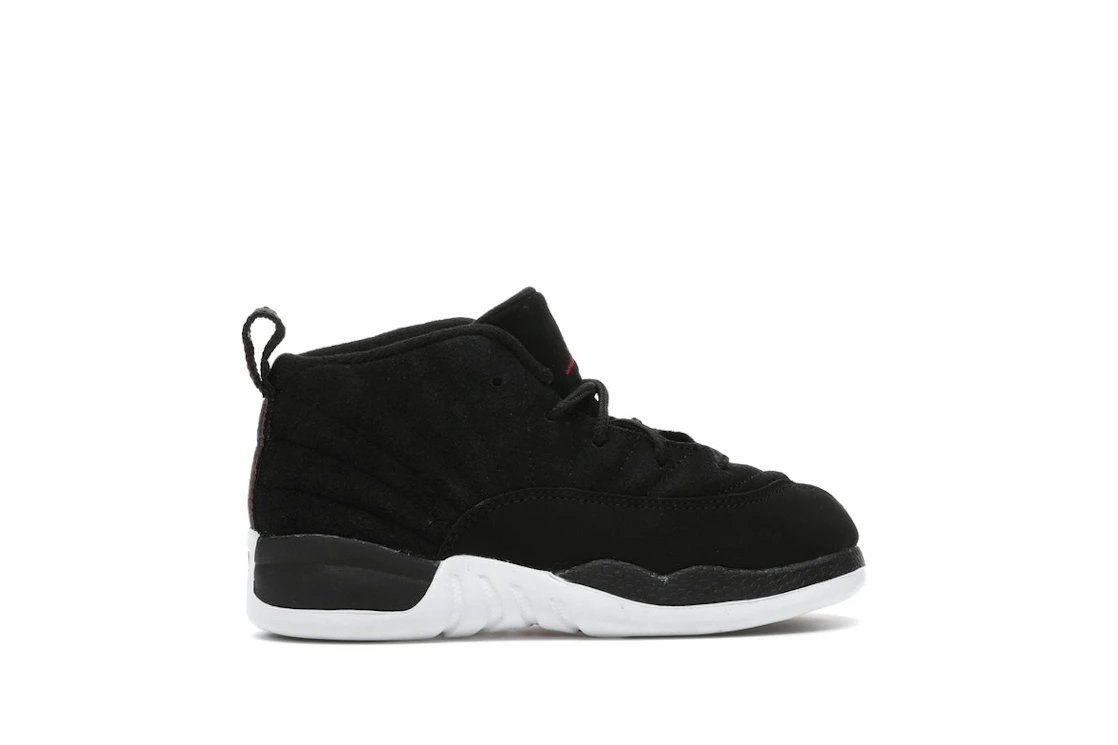 Vue 36 de Jordan 12 Retro Reverse Taxi Black (TD)