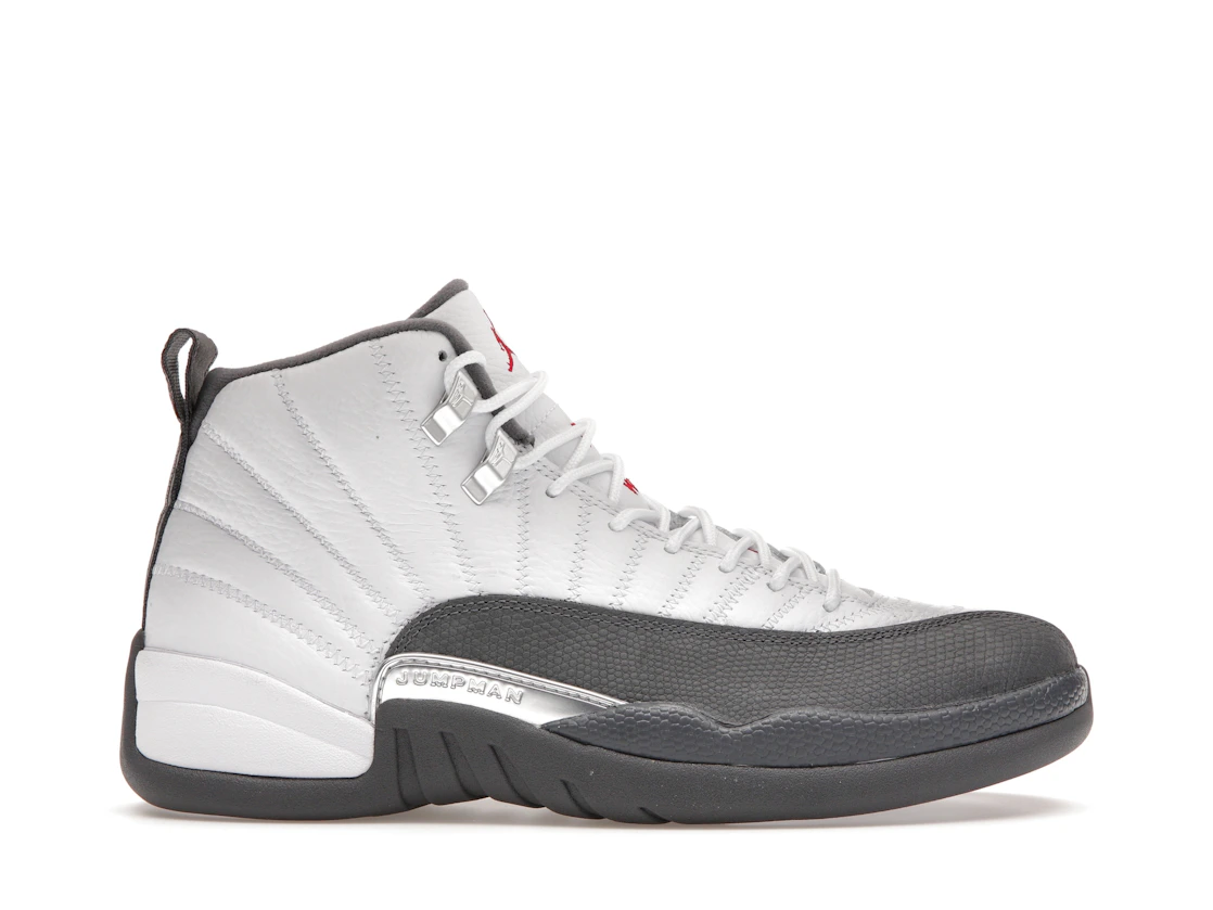 Vue 1 de Jordan 12 Retro White Dark Grey