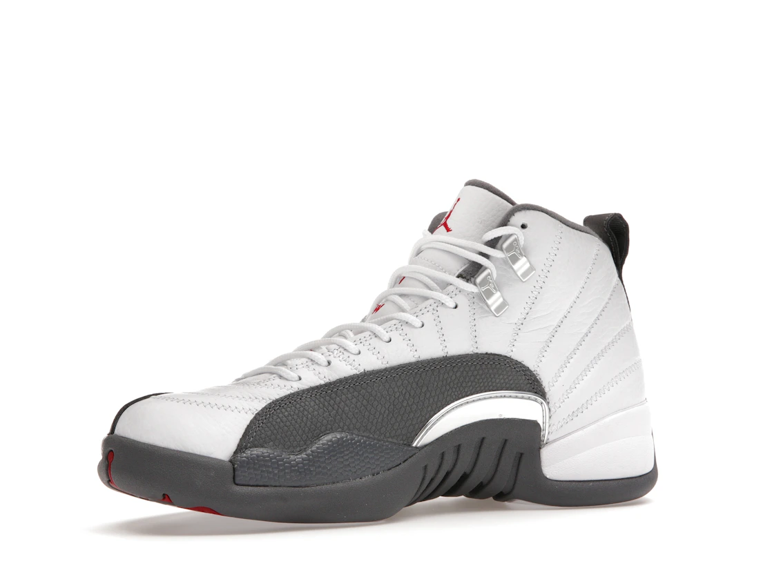 Vue 16 de Jordan 12 Retro White Dark Grey