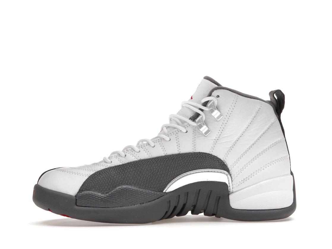 Vue 18 de Jordan 12 Retro White Dark Grey