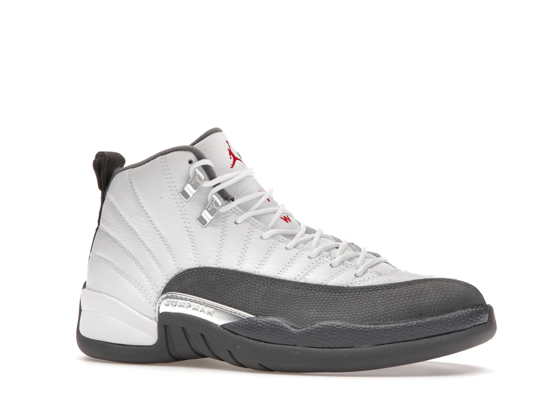 Vue 3 de Jordan 12 Retro White Dark Grey