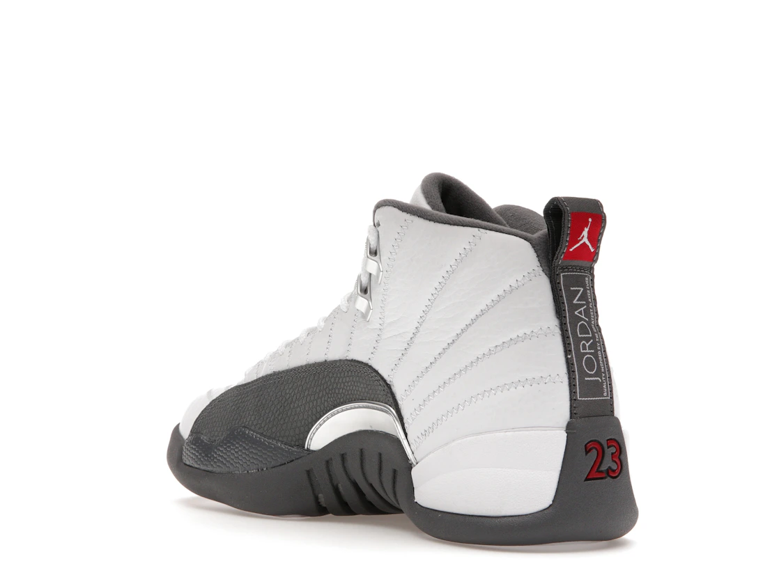 Vue 24 de Jordan 12 Retro White Dark Grey
