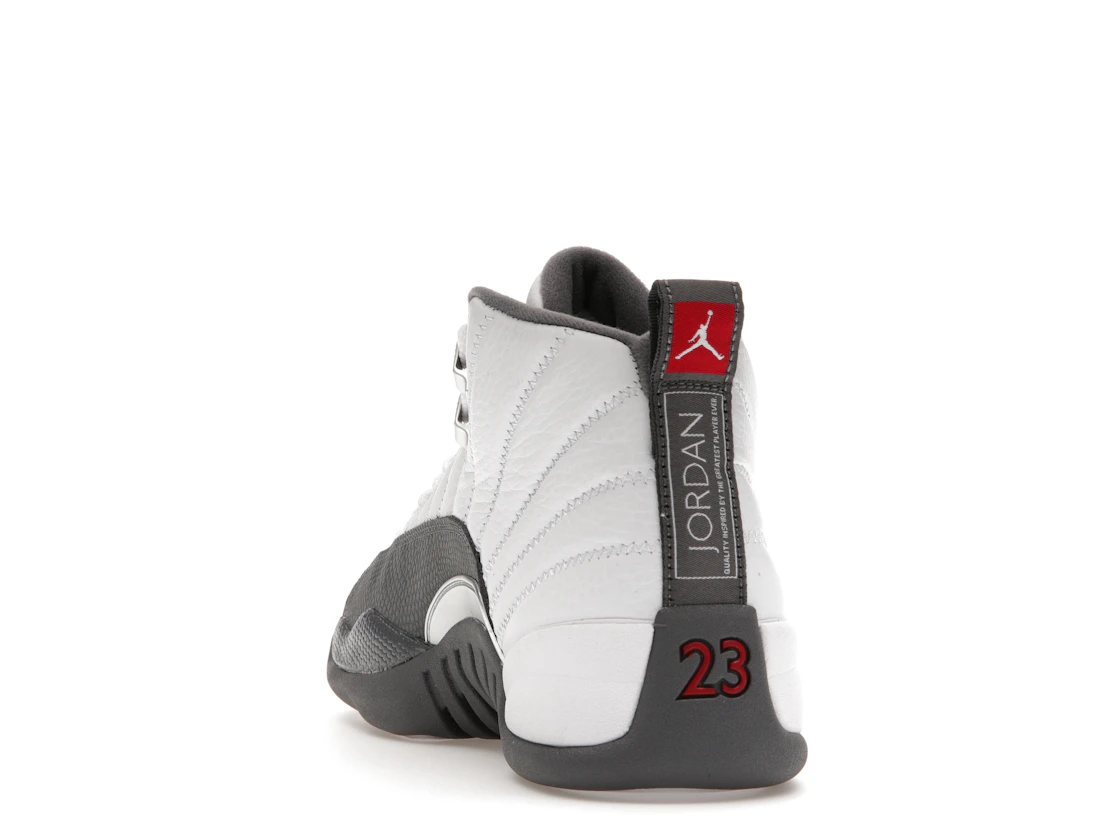 Vue 26 de Jordan 12 Retro White Dark Grey