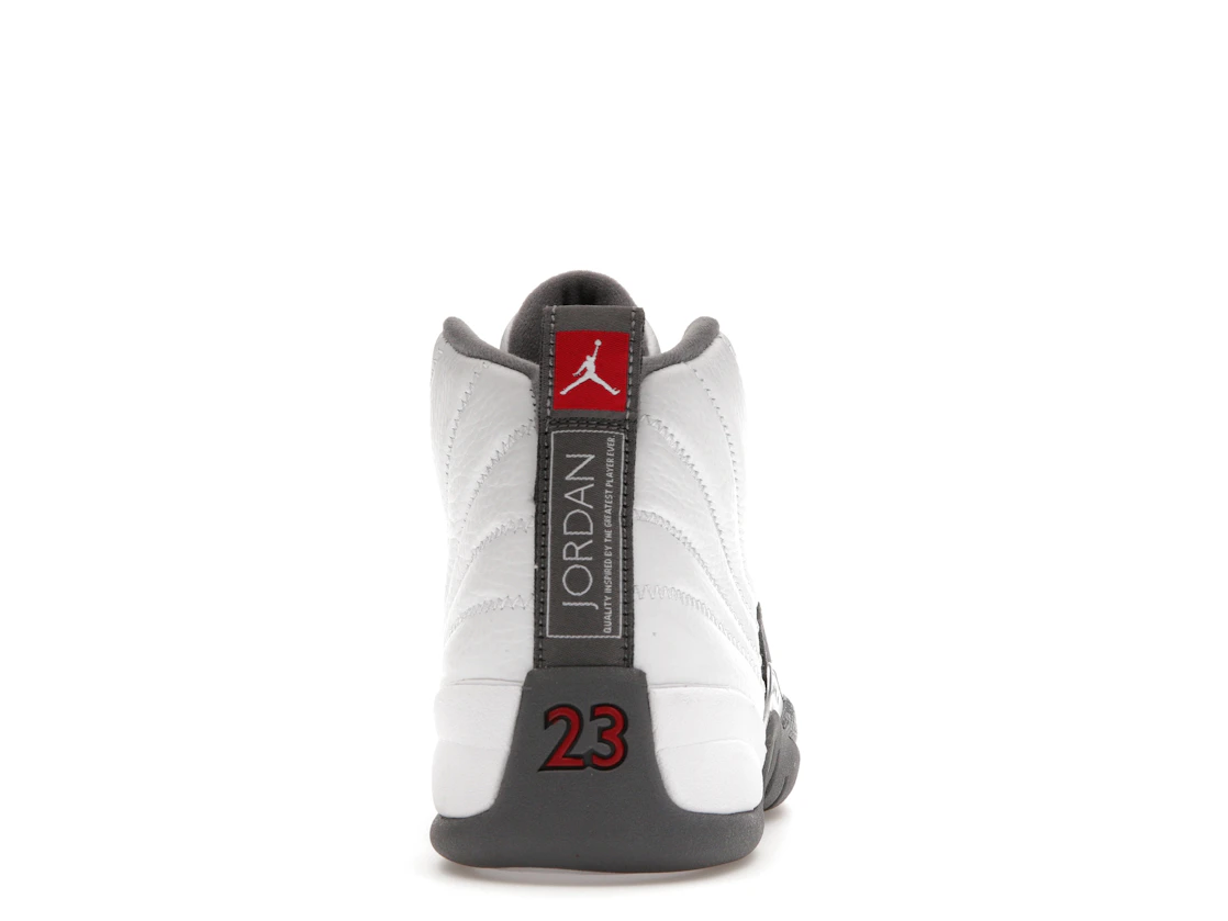 Vue 28 de Jordan 12 Retro White Dark Grey