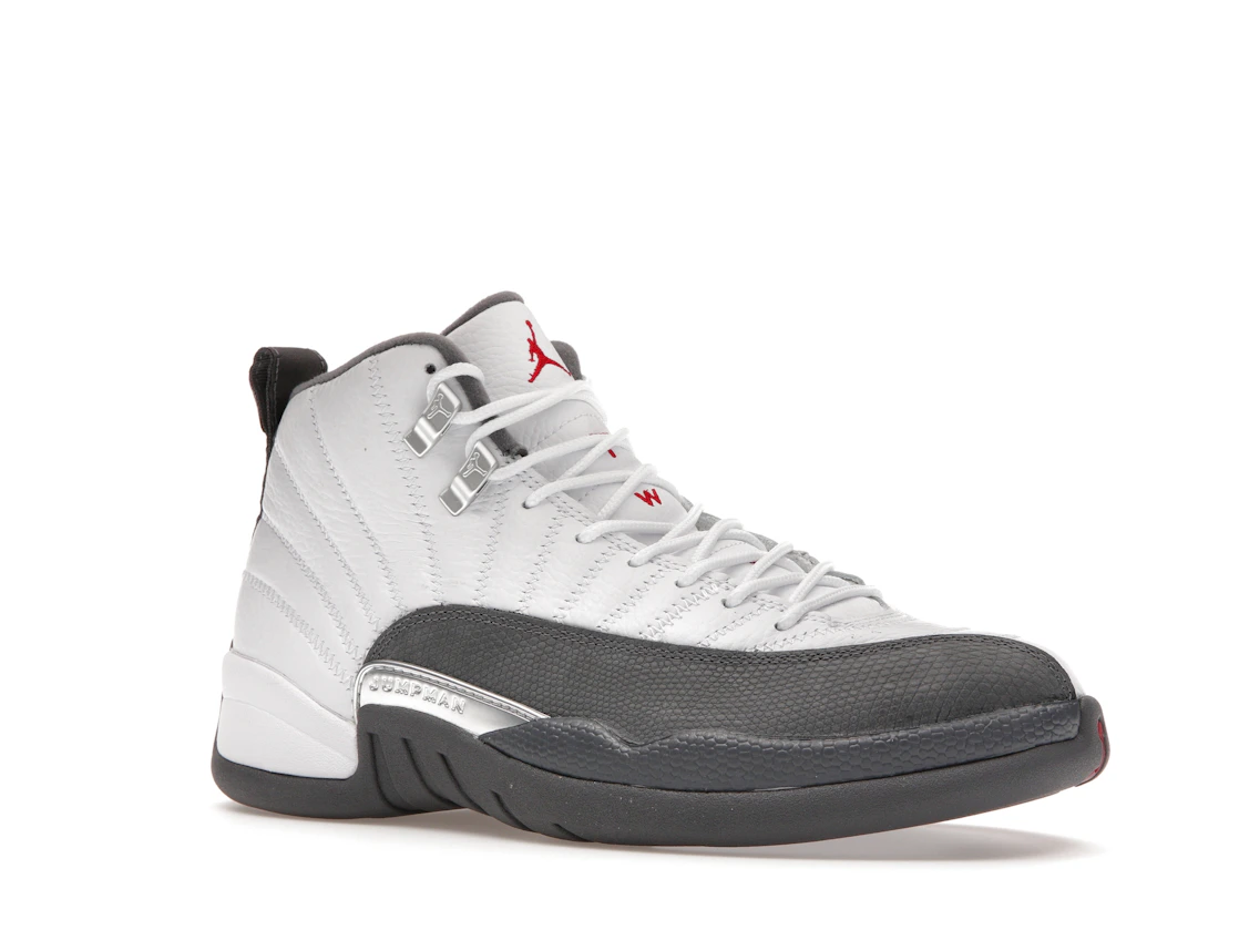 Vue 4 de Jordan 12 Retro White Dark Grey