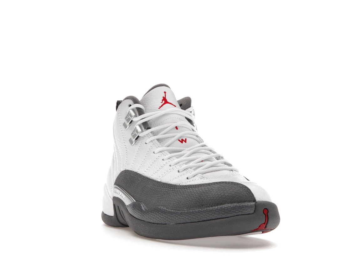 Vue 7 de Jordan 12 Retro White Dark Grey