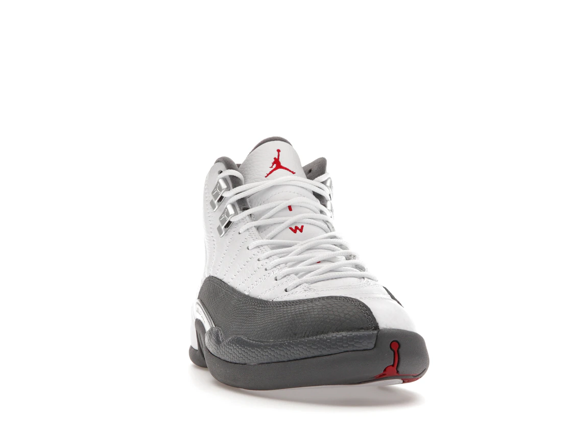 Vue 8 de Jordan 12 Retro White Dark Grey