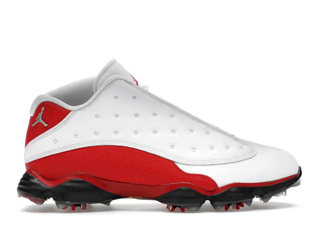 Vue 1 de Jordan 13 Retro Golf Cleat White Red