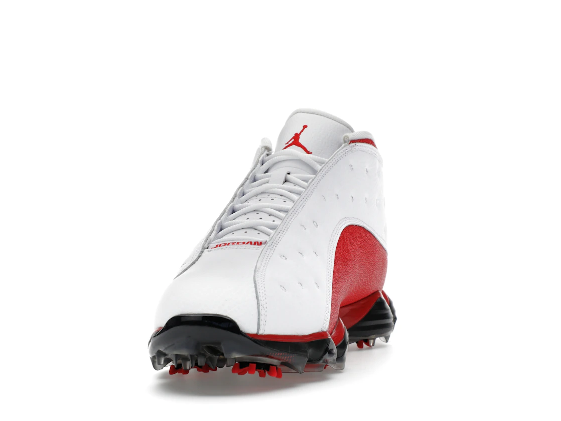 Vue 12 de Jordan 13 Retro Golf Cleat White Red