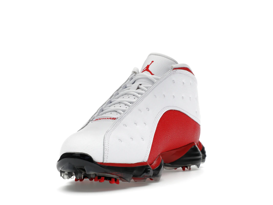 Vue 13 de Jordan 13 Retro Golf Cleat White Red