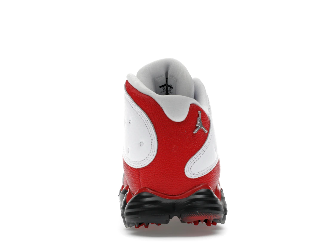 Vue 28 de Jordan 13 Retro Golf Cleat White Red
