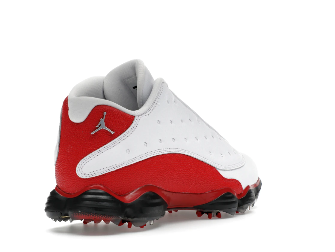 Vue 32 de Jordan 13 Retro Golf Cleat White Red