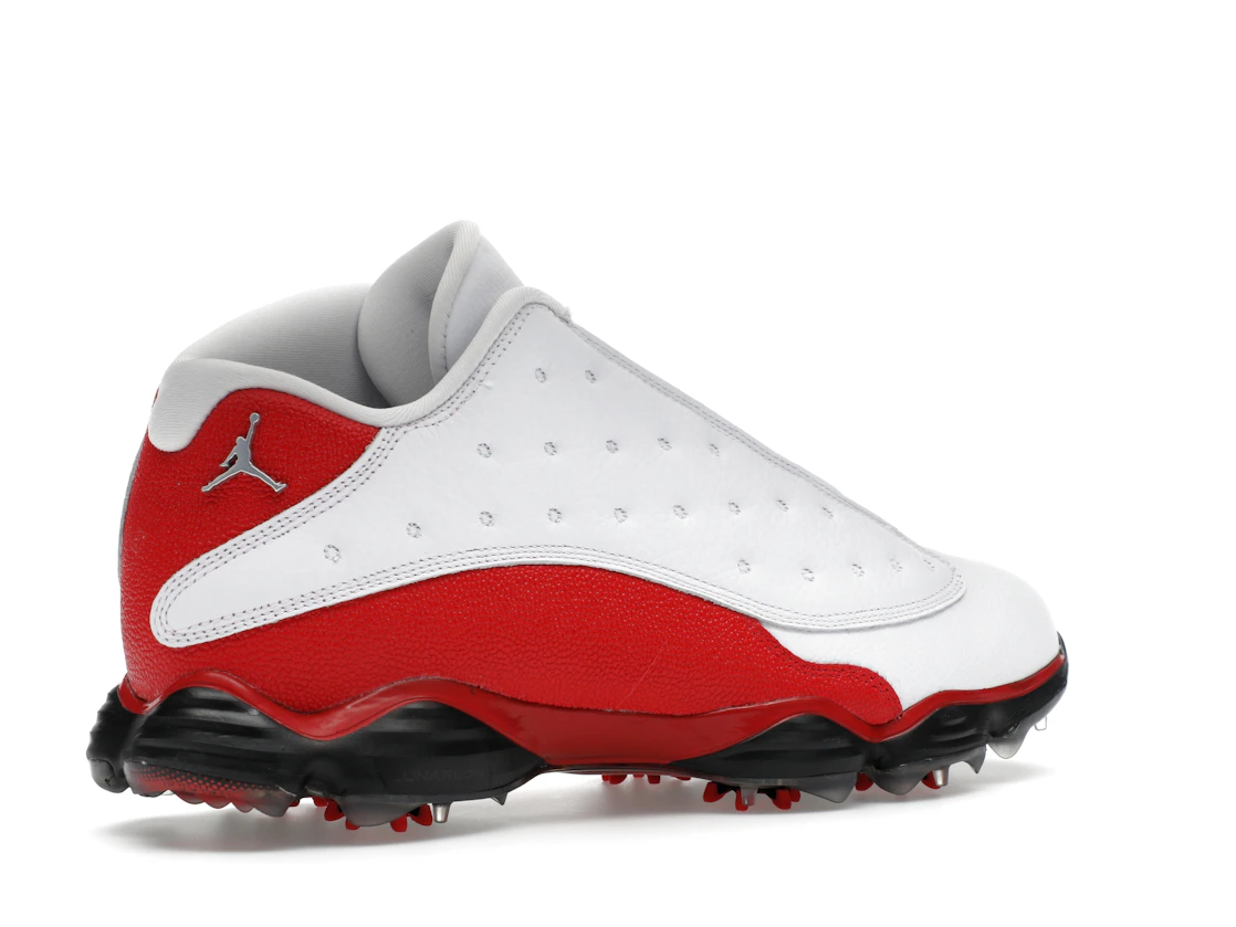 Vue 34 de Jordan 13 Retro Golf Cleat White Red