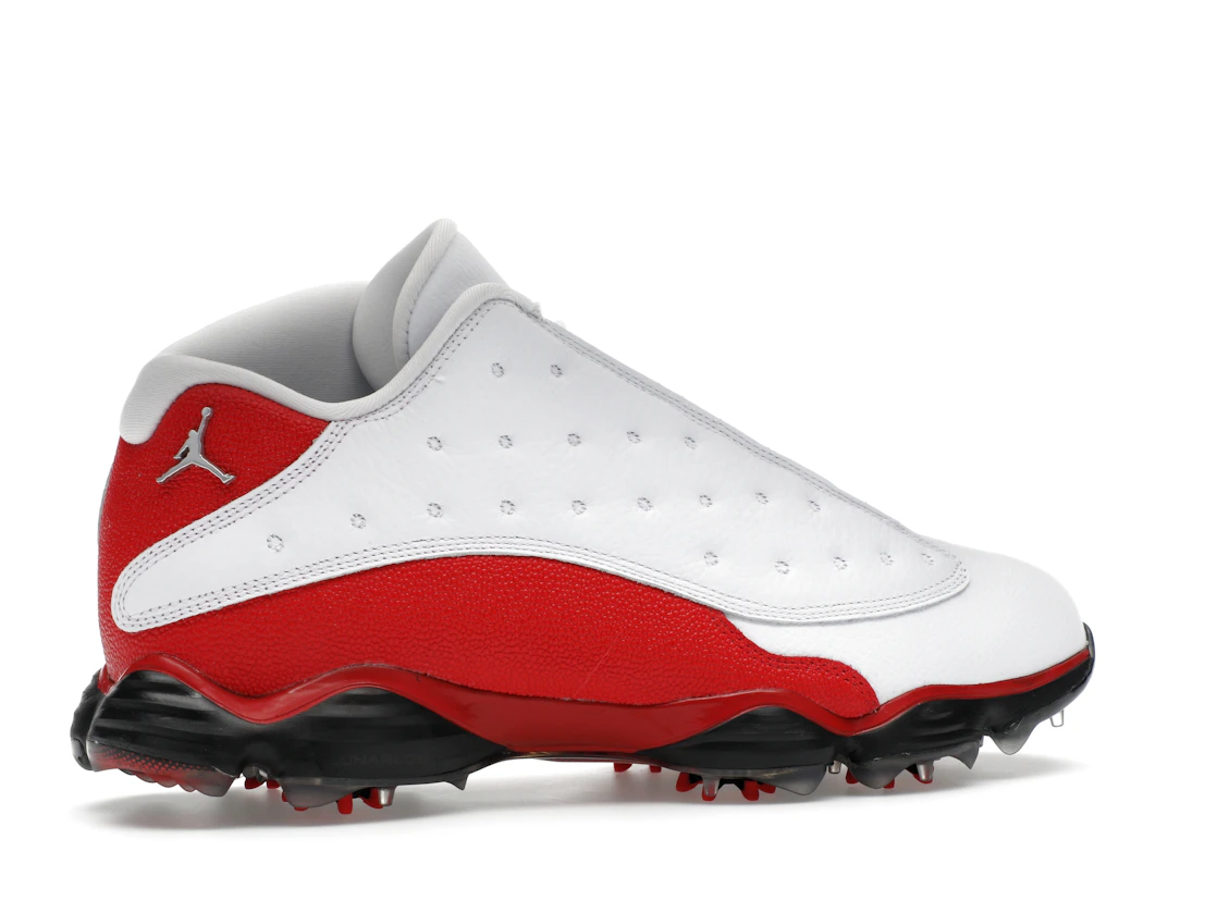 Vue 35 de Jordan 13 Retro Golf Cleat White Red