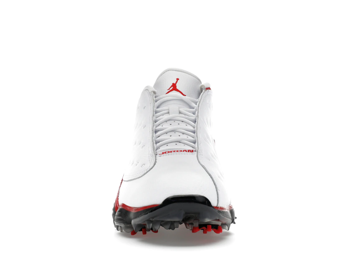 Vue 10 de Jordan 13 Retro Golf Cleat White Red