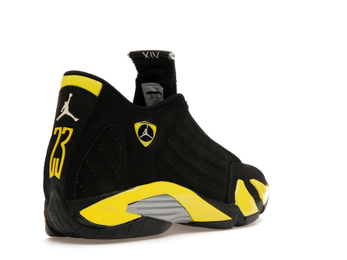 Vue 32 de Jordan 14 Retro Thunder
